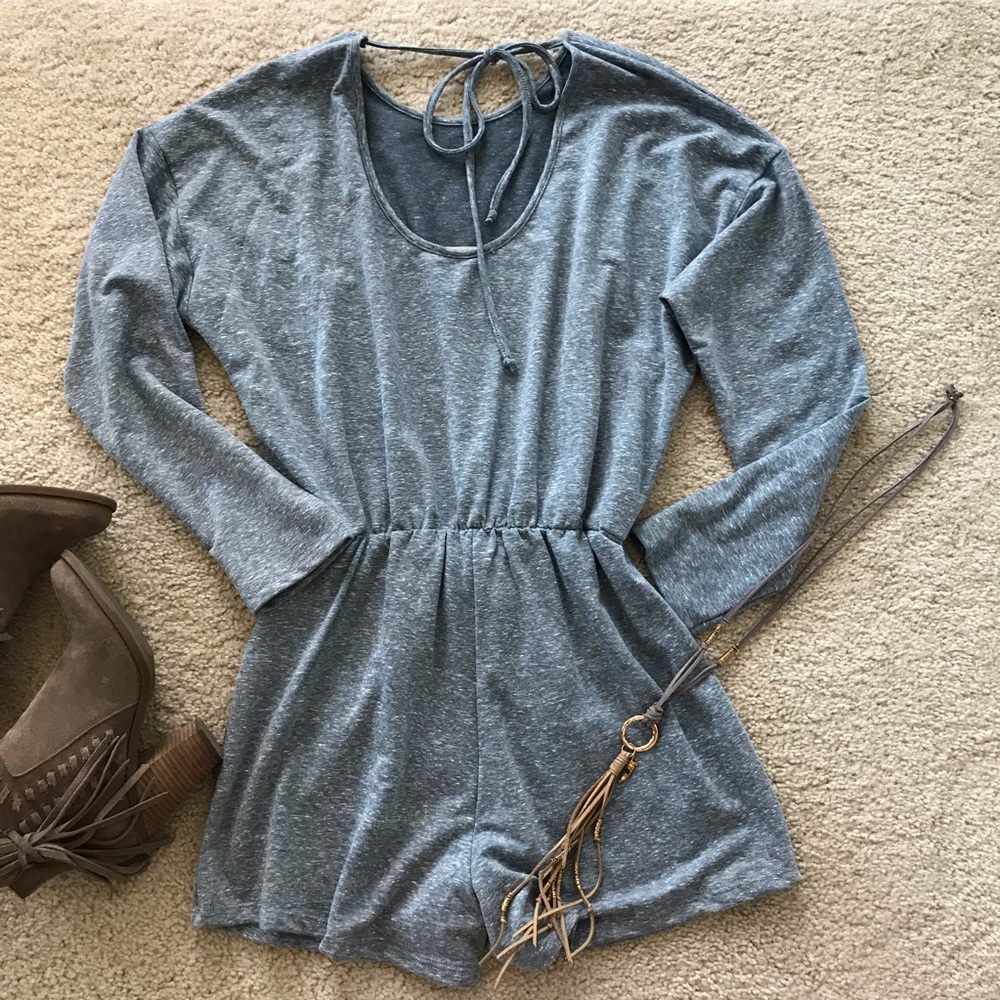1 LARGE LEFT Grey Long Sleeve Romper - Picture 8 of 8
